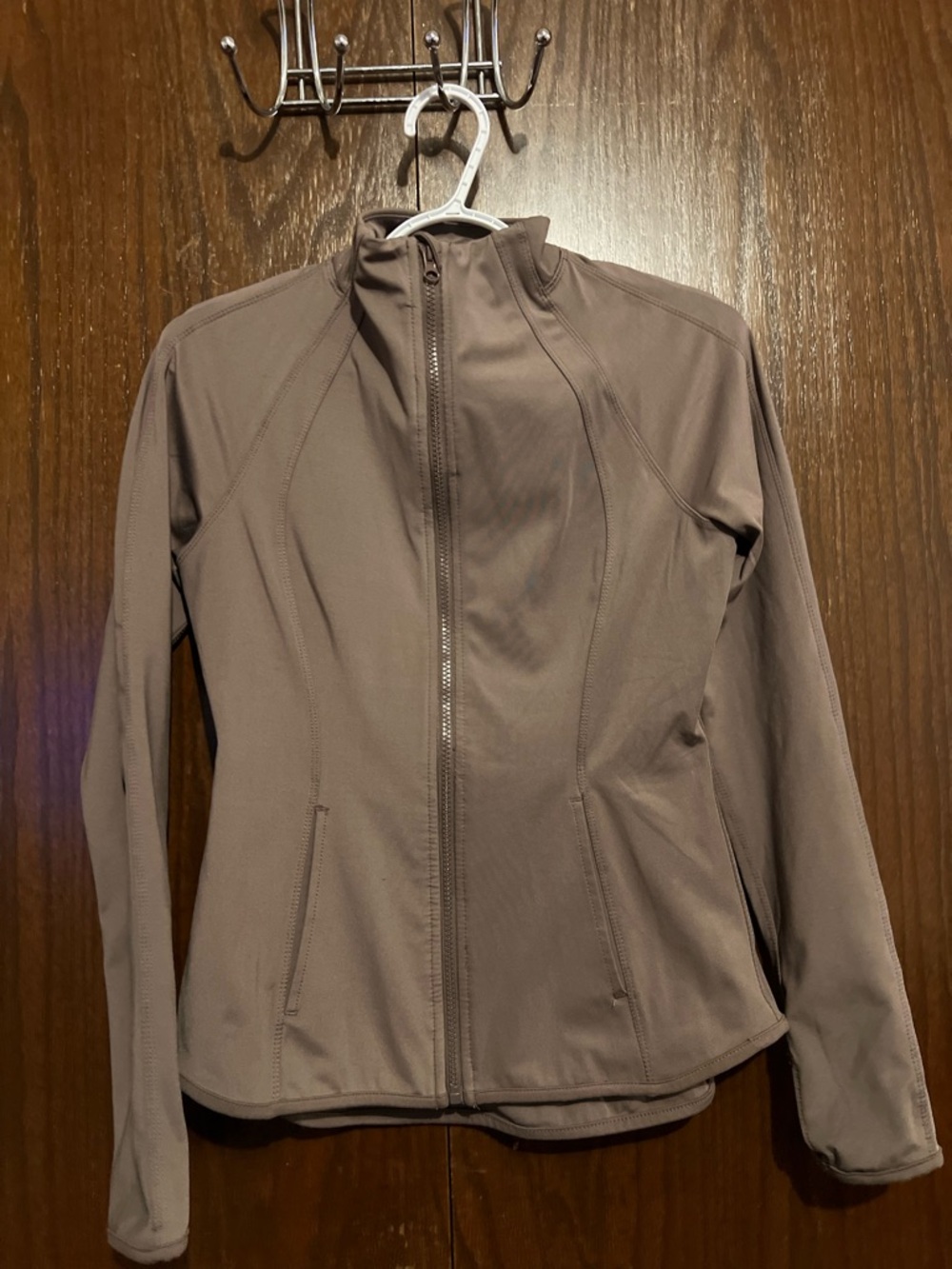 Yogalicious Women's Utility Jacket - Taupe Gray
